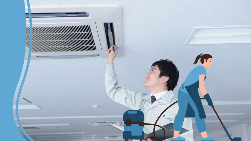 Proceso de lavado de filtros sobre cómo limpiar un aire acondicionado doméstico.