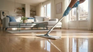 Limpiar el suelo de parquet